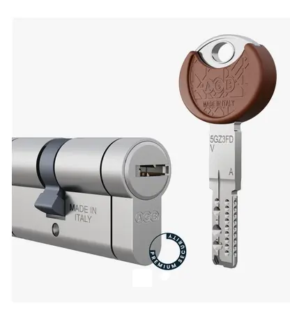 Cilindro Genio AGB CR7126xxxx chiave a duplicazione controllata misura 100 (A 45 B 45) 28085 Koop Online
