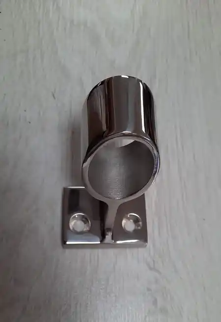 Uitverkoop Supporto centrale per tubo inclinazione 60° Inox da 25 mm 21276