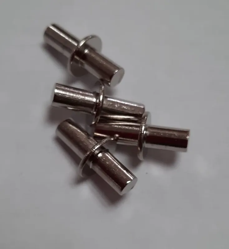 Beste Prijs Reggipiano ad incastro per Ø 5 mm pz 100 Cromo 12726