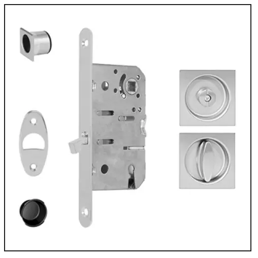Lage Prijs Kit scivola Quadra cromo satinato AGB B039635034 9801.
