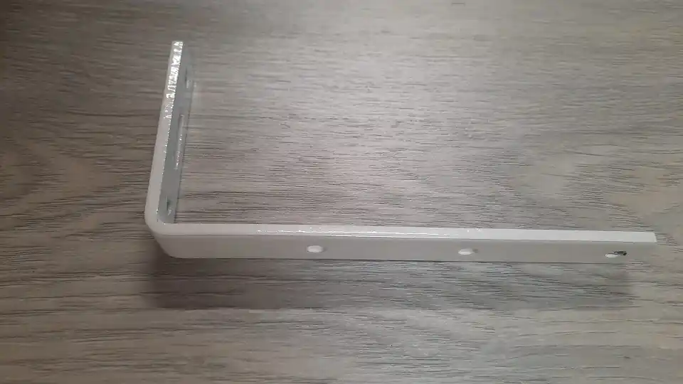 Korting Mensola in acciaio BIANCO spessore 4mm da 15 cm art. 7/534 16590