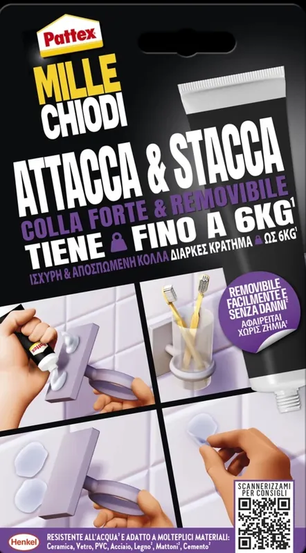 Gecertificeerd Millechiodi attacca & stacca da 450g Henkel 25491
