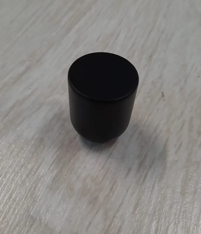 Pomolo tondo Ø 20 mm per mobile art 250 Mital Nero opaco 25646 Gratis Retour