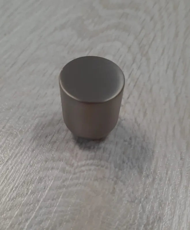 Gereduceerde Prijs Pomolo tondo Ø 20 mm per mobile art 250 Mital Nikel satinato 24425