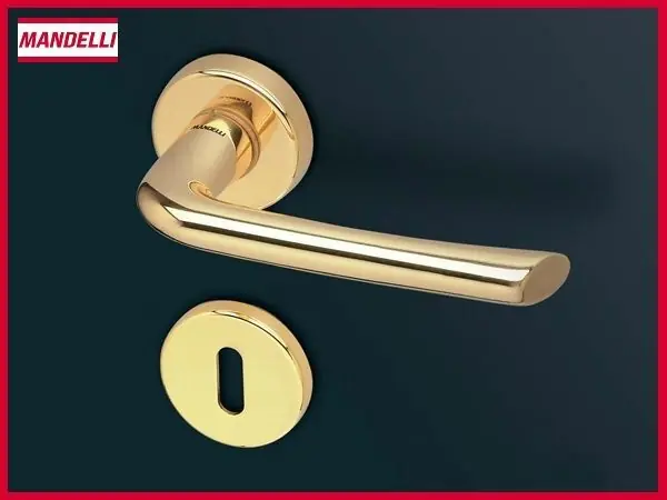 Merkproduct Maniglia per porta S81 oro MANDELLI bocchetta Patent 7916 patent