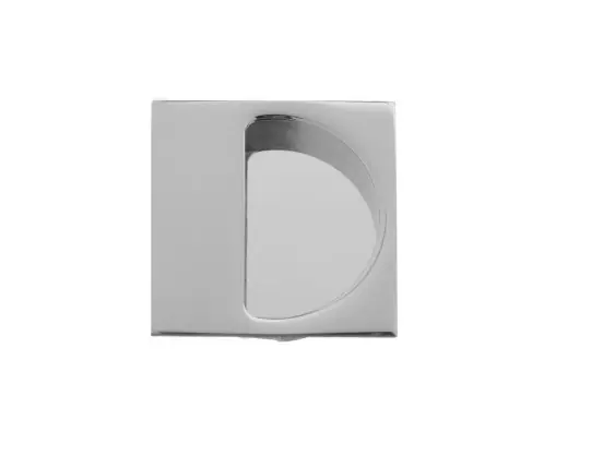 Nieuw Maniglia incasso 48 Quadra con bordo cromo satinato a semiluna 8568