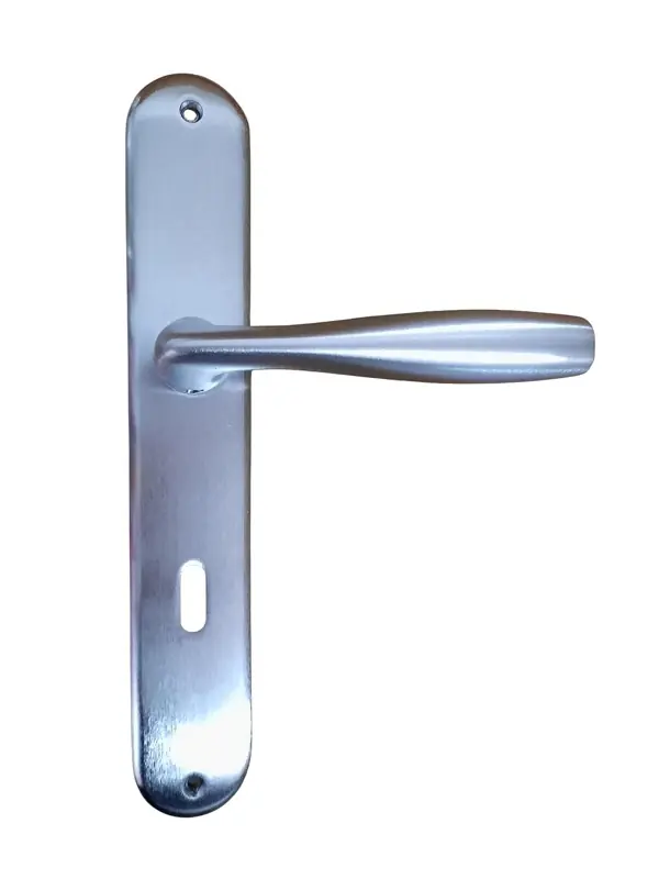 Bestel Nu Maniglia per porta Shark Ghidini vari colori placca cromo sat foro patent 32015