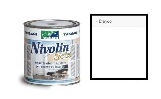 Gecertificeerd Smalto satinato inodore sintetico Nivolin 375 ml bianco 24513