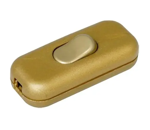 Interruttore passafilo UNIPOLARE ORO passacavo 26972 oro Flitsaanbieding