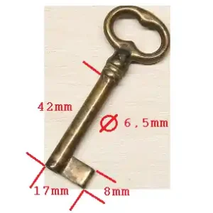 Op = Op Chiave per mobile anticata TIPO GROSSO 348020420T03 gambo 42mm 8996 da 42
