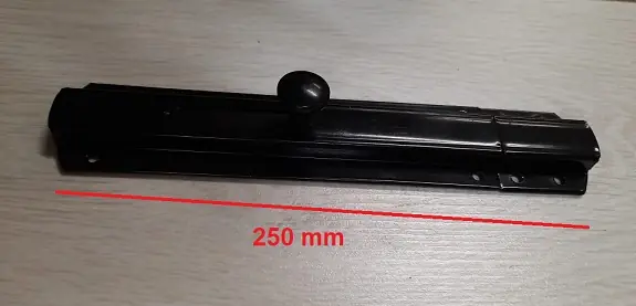 Catenaccio orizzontale nero da 250 mm 565-15 tecno 17354 Uitverkoop