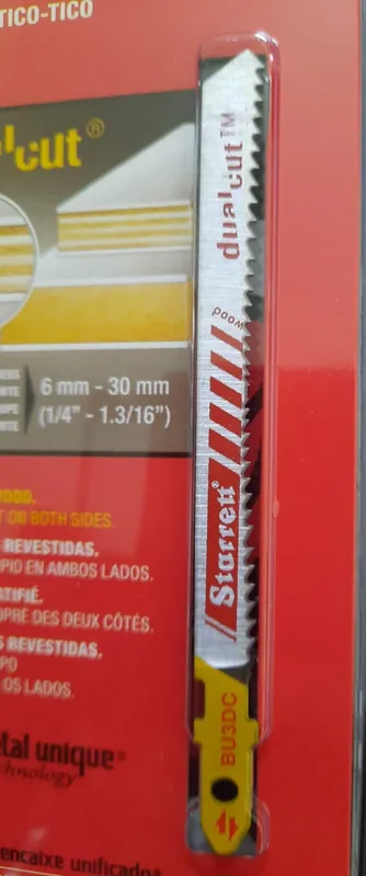 Lame per seghetto alternativo taglio legno conf da 2PZ 75 x 8 x 1.5 mm TEL 19425 Beperkt Aanbod
