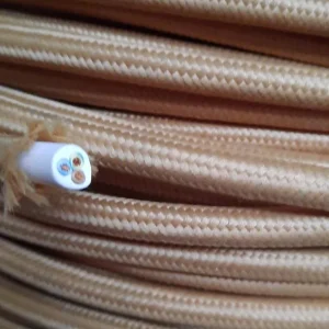 Cavo telato tondo 3 x0,75 oro 26548 oro Speciale Aanbieding