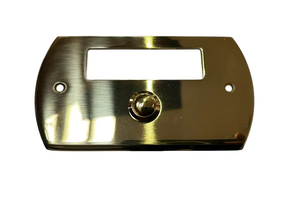 Pulsante campanello ottone lucido ovale 8180 Premium