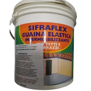 Guaina elastica impermeabilizzante lt 5 colore bianco SIFRAFLEX 1435 Merkproduct