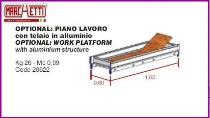 Alleen Vandaag Ponteggio trabattello Grim EU 75 - MARCHETTI Piano lavoro Grim EU 75 11216