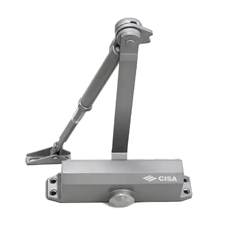 Rechtstreeks Van De Fabrikant Chiudiporta aereo ARGENTO con braccio Cisa 60461.03.0.97 5223 arg