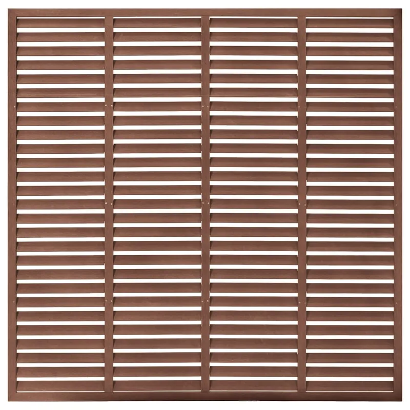 Superprijs vidaXL Recinzione a Persiana in WPC 180x180 cm Marrone