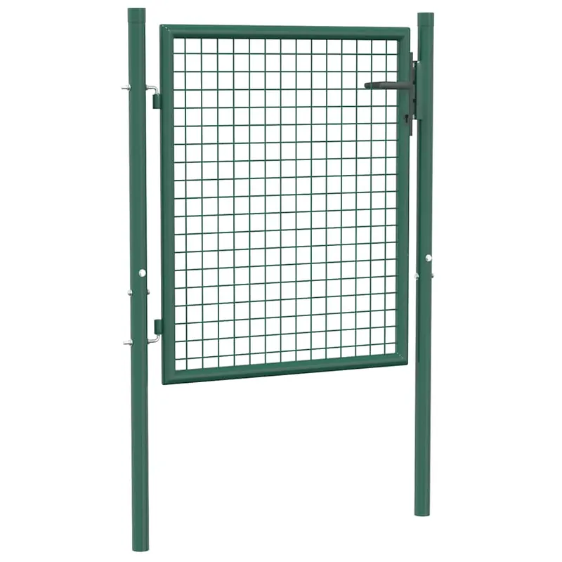 Hete Deal vidaXL Cancello per Recinzione in Acciaio 100x75 cm Verde