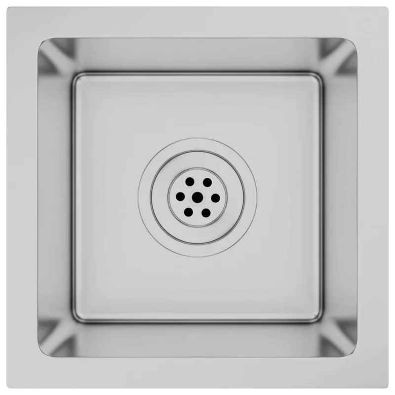 vidaXL Lavello da Cucina Lavorato a Mano in Acciaio Inox Actieprijs