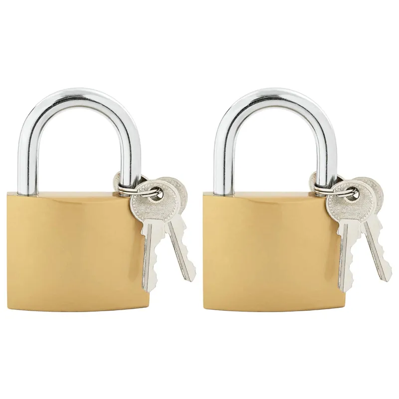 Aanbieding vidaXL U Lock con Chiavi 2 pcs Ottone Ferro