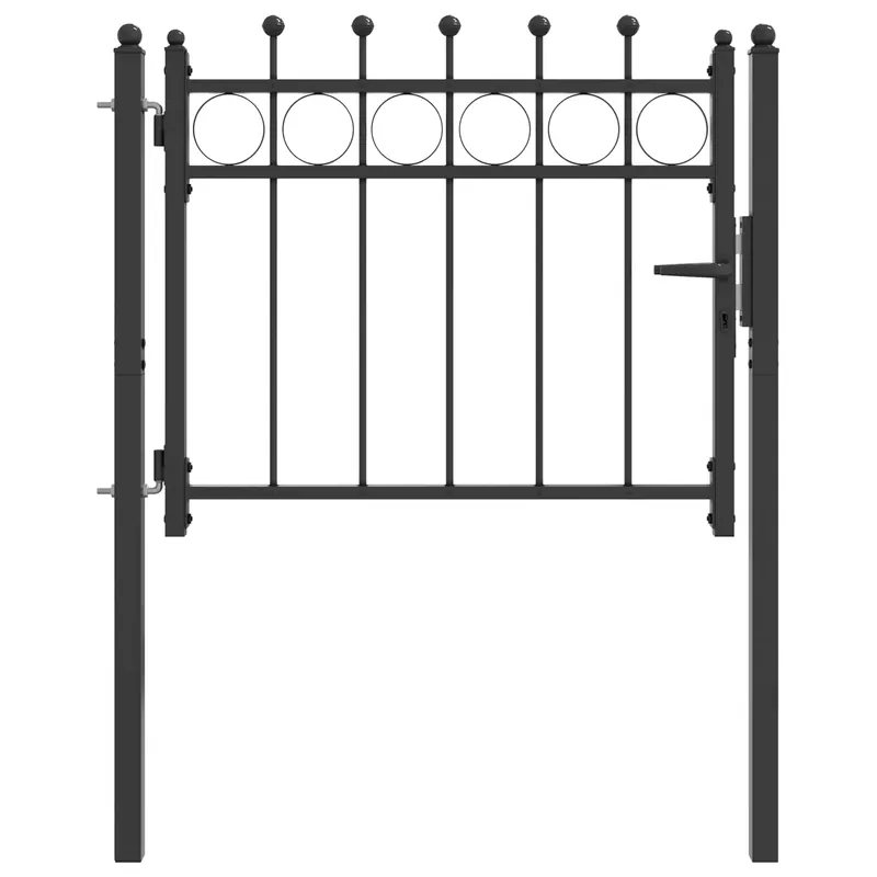 vidaXL Cancello per recinzione HORST 100 x 75 cm Metallo Nero Premium