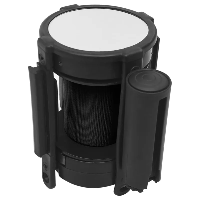 vidaXL Barriera a Nastro Retrattile 200 cm Nero Superprijs