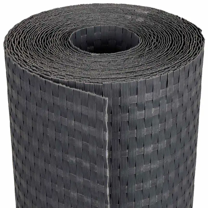 Betaalbaar vidaXL Schermo da balcone Grigio Scuro 1000 x 100 cm polyrattan