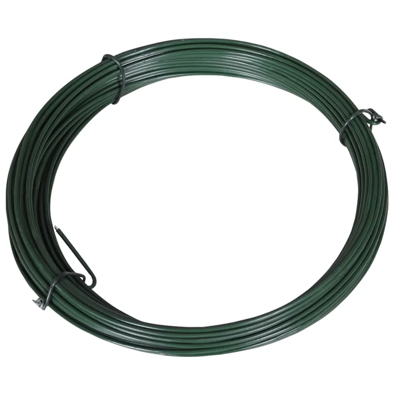 vidaXL Filo di Legatura per Recinzione 25 m 1,4/2 mm Acciaio Verde Speciale Aanbieding