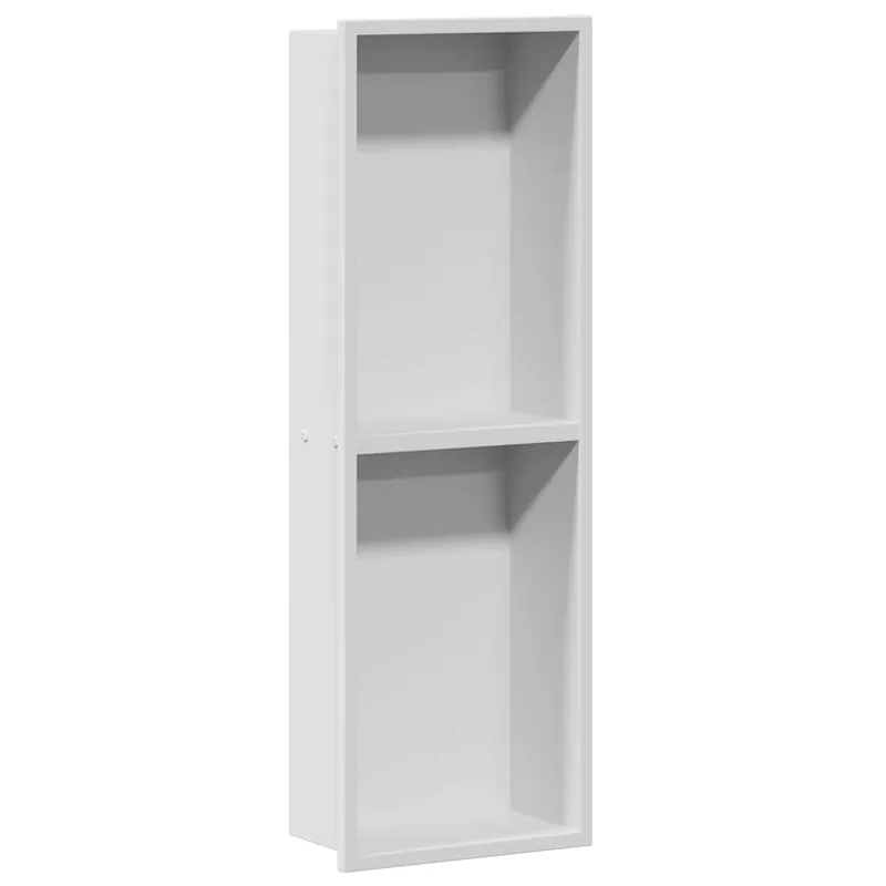 vidaXL Nicchia per doccia Bianco 60 x 20 x 9,5 cm Acciaio inossidabile Actieprijs
