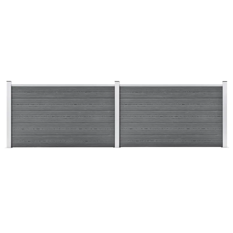 vidaXL Recinzione da Giardino in WPC 353x106 cm Grigia Lage Kosten
