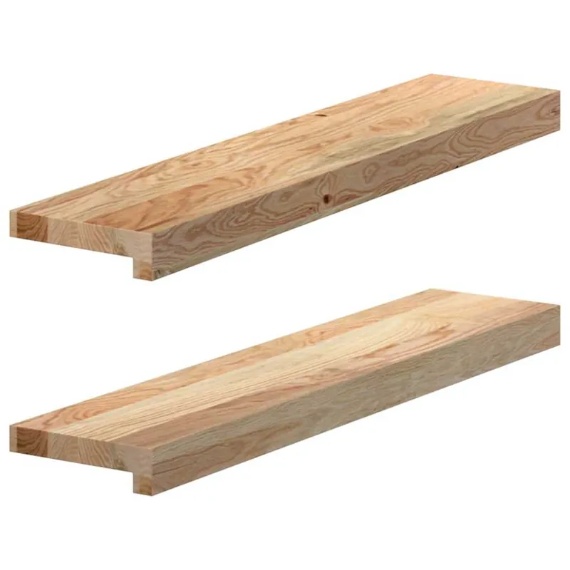 Uitverkoop vidaXL Davanzali 2 pz Non Trattati 70x15x2 cm Legno Massello di Rovere