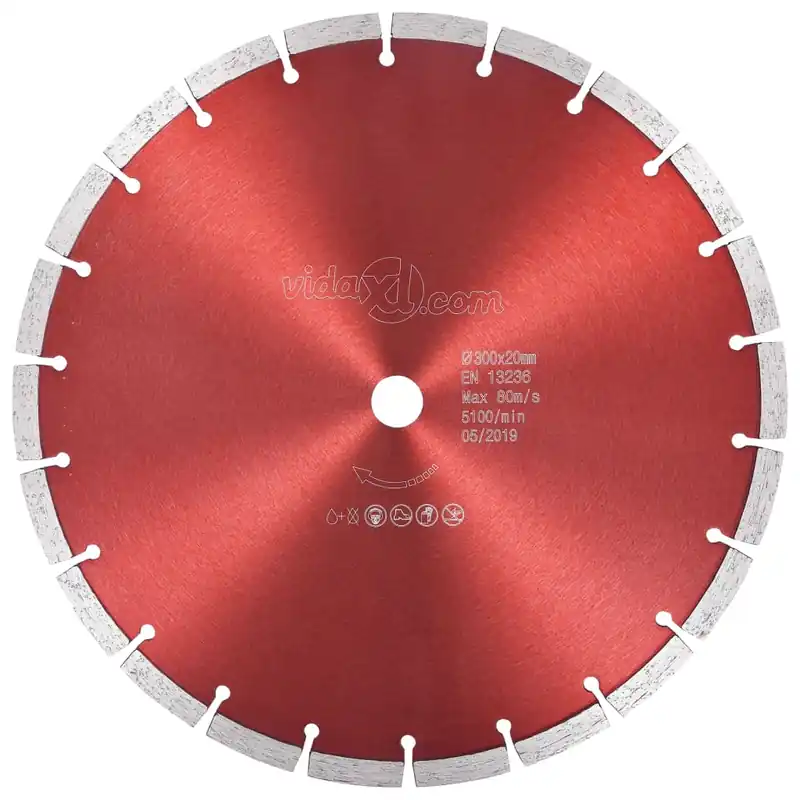 vidaXL Disco da Taglio Diamantato in Acciaio 300 mm Premium