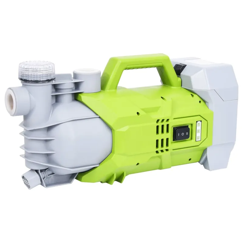 Premium vidaXL Pompa da Giardino a Batteria 180 W 2800 l/h