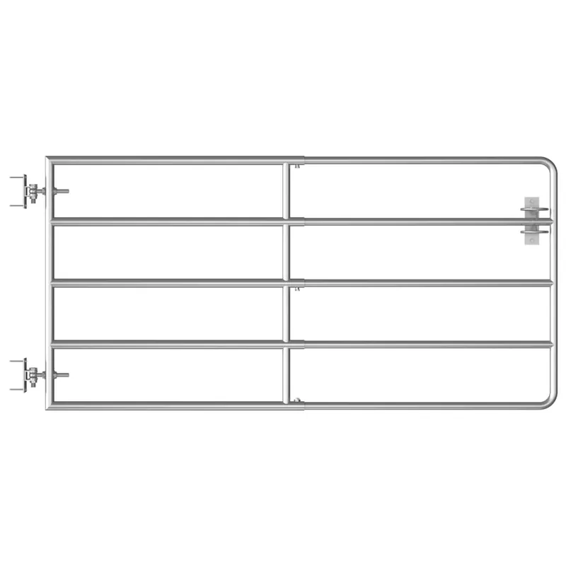 Aanbieding vidaXL Cancello da Giardino in Acciaio 5 Sbarre (95-170)x90 cm Argento