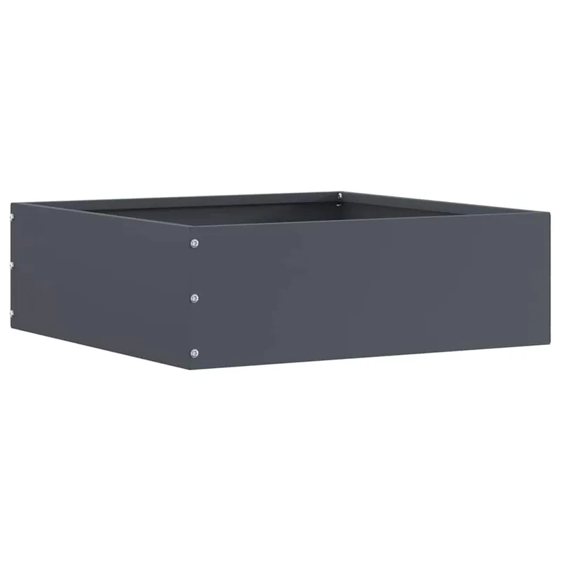 vidaXL Bordura per Prato Antracite 40 x 40 x 13 cm Acciaio Flitsaanbieding