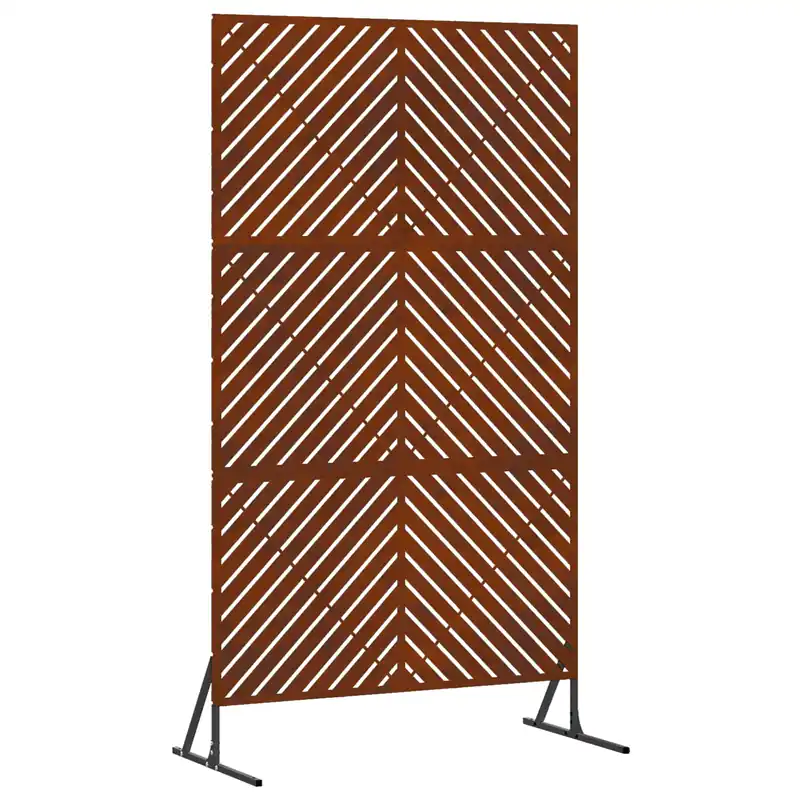 Lage Kosten vidaXL Schermo per Privacy 100 x 50 x 180 cm Acciaio Corten Ruggine