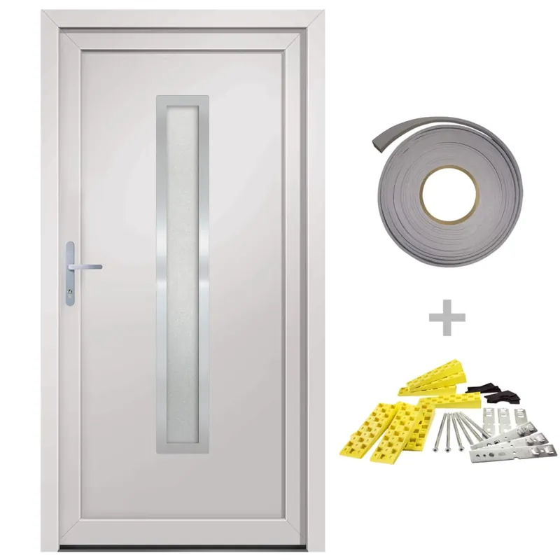 Direct Beschikbaar vidaXL Porta Ingresso Bianca 98x190 cm in PVC