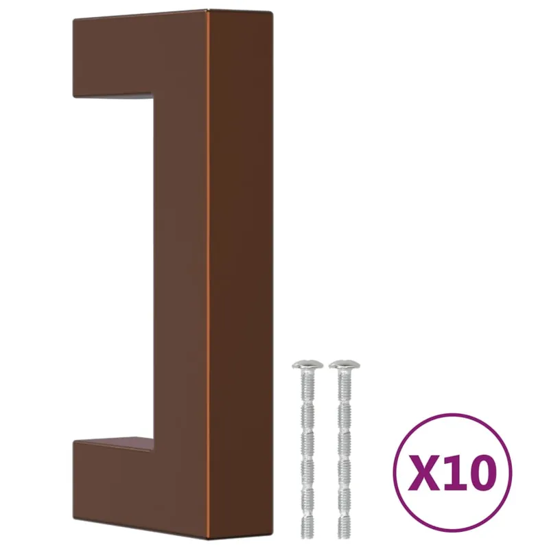 vidaXL Maniglie per Mobili 10pz Bronzo 64mm in Acciaio Inox Nu Kopen