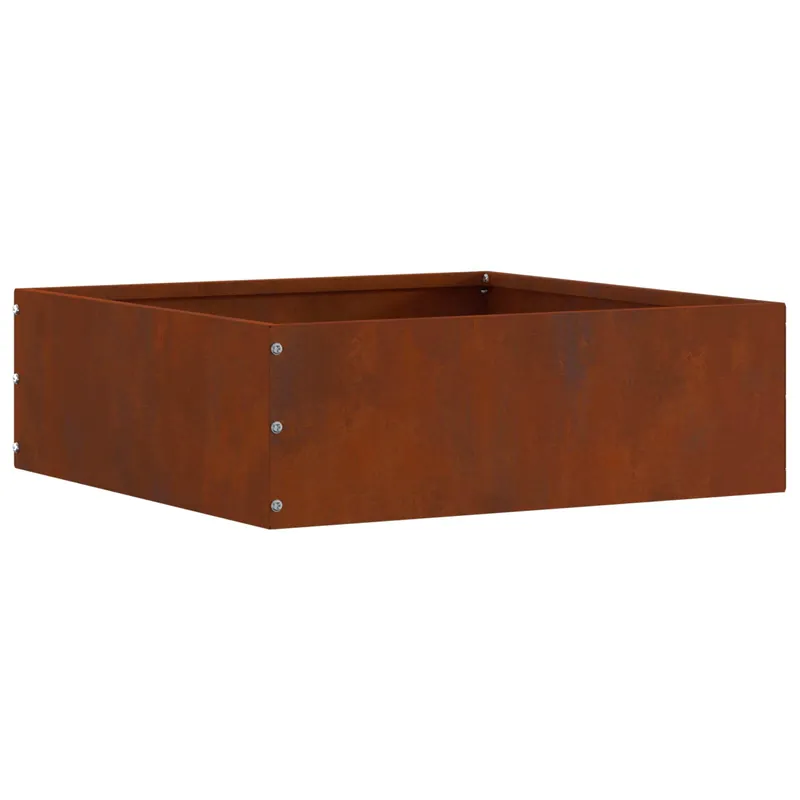 vidaXL Bordura per Prato Ruggine 40 x 40 x 13 cm Hete Deal