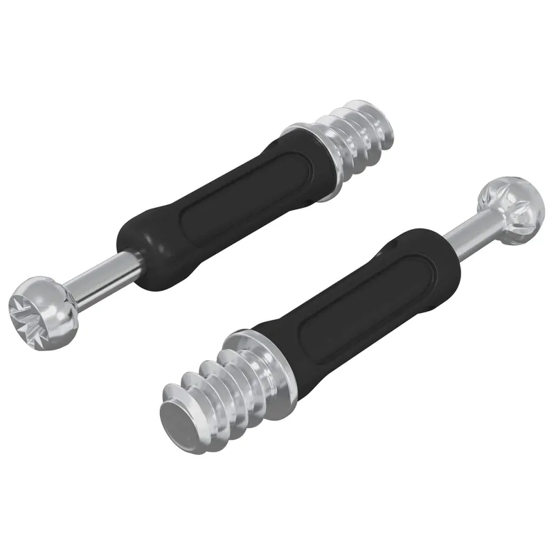 Finale Uitverkoop vidaXL Vite per Blocco a Camma 2 pcs Argento e Nero M6 x 40 mm Metallo