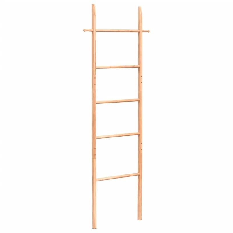 vidaXL Scala Porta Asciugamani 170 cm in Legno Massello di Noce Favoriet