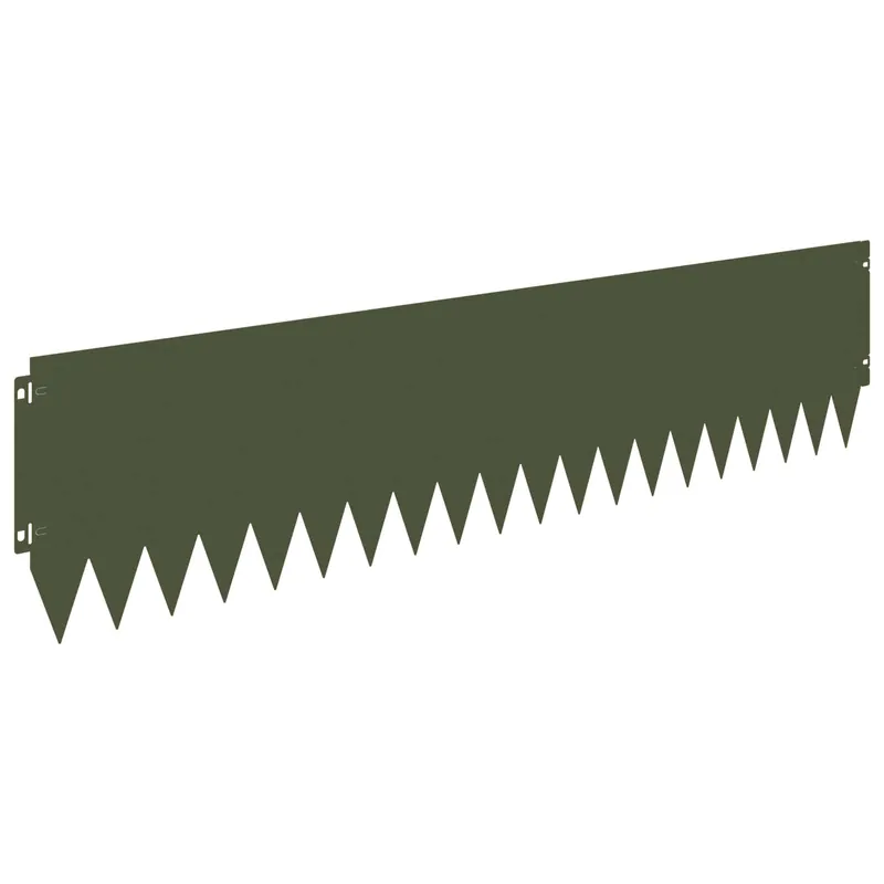 Beperkt Aanbod vidaXL Bordura per Prato 20 pcs 103 x 25 cm Acciaio Verde Oliva