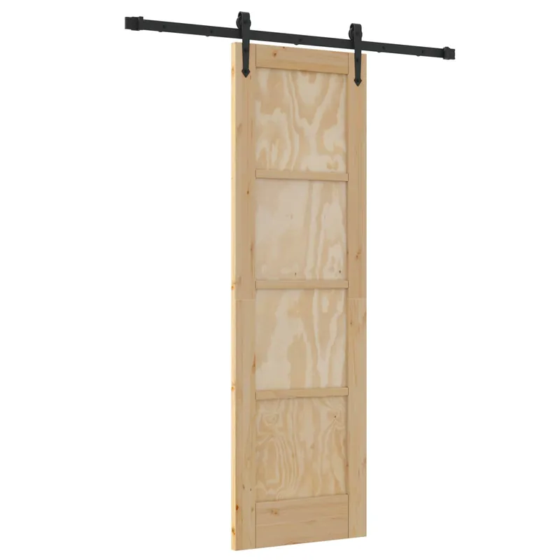 vidaXL Porta scorrevole ORKDAL Naturale 61 x 198,5 cm Snelle Levering