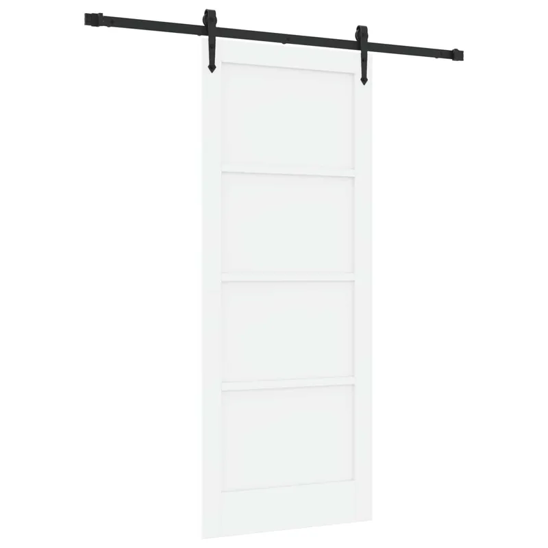 vidaXL Porta scorrevole ORKDAL Bianco e Nero 83 x 202 cm Voordeelprijs