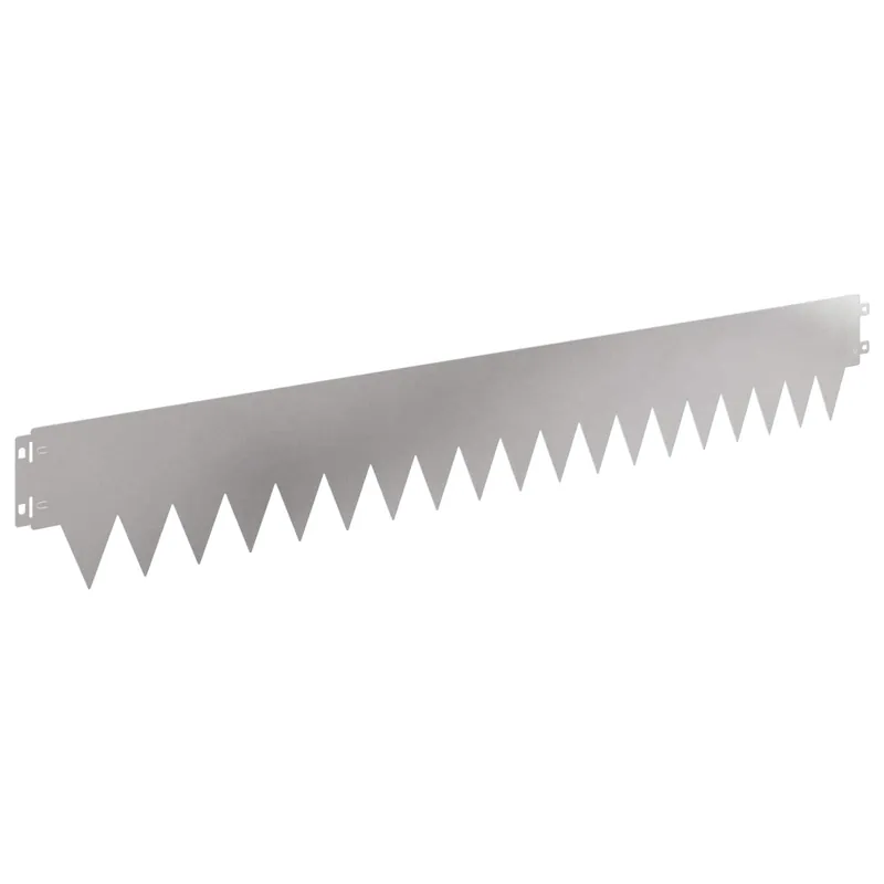 Bestel Nu vidaXL Bordura per Prato 10 pcs 103 x 15 cm metallo Argento