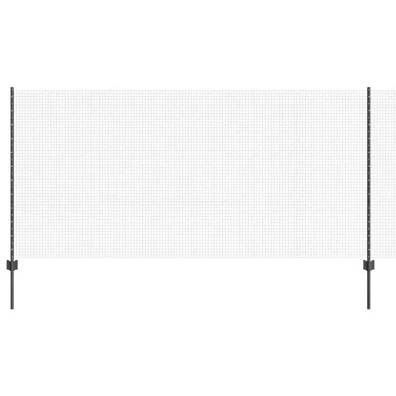 Finale Uitverkoop vidaXL Recinzione in rete saldata con pali 50 x 1,2 m Grigio Rete