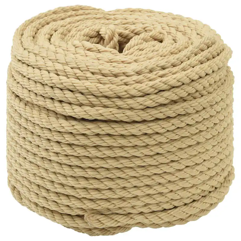 vidaXL Corda da Barca 25 m 0.8 Naturale PP Exclusieve Aanbieding