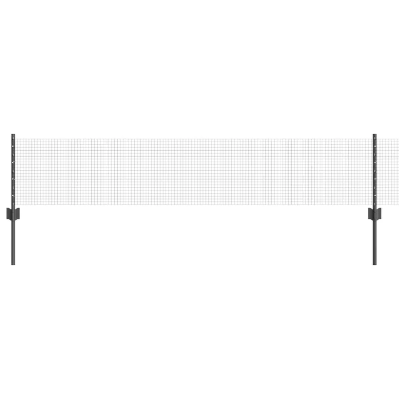 Weekendaanbieding vidaXL Recinzione in rete saldata con pali 10 x 0,4 m Grigio Rete