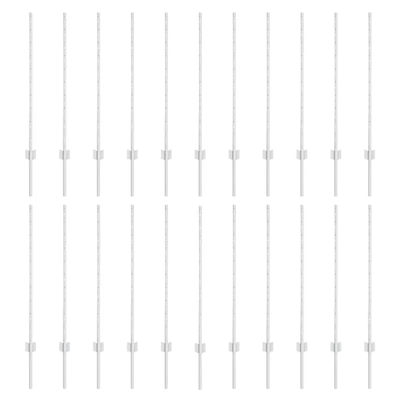 Nu Kopen vidaXL Palo per recinzione interrato 22 pz Argento 140 cm
